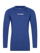 Hmlbl Performance Tee L/S Sport Men Sport Clothing Sport Tops Sport Long Sleeved Tops Blue Hummel