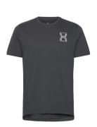 Ua Run 96 Shortsleeve Sport Men Men Sports Clothes Sport Tops Sport T-Skjorte Grey Under Armour