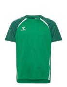 Hmllead 2.0 Jersey S/S Sport Men Men Sports Clothes Sport Tops Sport T-Skjorte Green Hummel