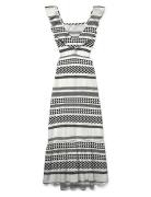 Vmdicthe S/L Ankle Detail Dress Wvn Ga Maxikjole Festkjole Black Vero Moda