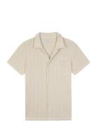 Germain Shirt Designers Knitwear Short Sleeve Knitted Polos Cream Maison Labiche Paris