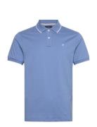 Tipped Jersey Polo Designers Polos Short-sleeved Blue Hackett London