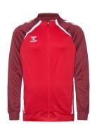 Hmllead 2.0 Track Zip Jacket Sport Men Sport Clothing Sport Sweatshirts & Hoodies Sport Sweatshirts Red Hummel