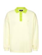 Light Terry Polo Sweat Tops Sweatshirts & Hoodies Sweatshirts Yellow Mads Nørgaard