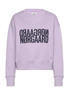 Organic Sweat Tilvina Sweatshirt Tops Sweatshirts & Hoodies Sweatshirts Purple Mads Nørgaard