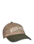 Wwbrian Cap Designers Headwear Caps Beige WOOD WOOD