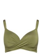 Bra Lilja Twist Swim Shiny Bikinitop Green Lindex