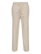 Onssinus Loose 0007 Cot Lin Pant Noos Bottoms Trousers Casual Cream ONLY & SONS