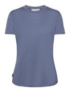 Women Merino 150 Tech Lite Ss Tee Sport T-shirts & Tops Short-sleeved Blue Icebreaker