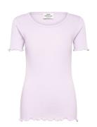 Pointella Trixy Tee Tops T-shirts & Tops Short-sleeved Purple Mads Nørgaard