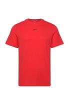 Athlete Tee Sport Men Sports Clothes Sport Tops Sport T-Skjorte Red Reebok Performance