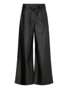 Xl Straight - Fx Leather Blacks Bottoms Trousers Leather Leggings-Bukser Black Levi's®