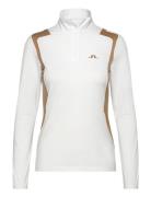 Mae Quarter Zip Mid Layer Sport Women Sport Clothing Sport Fleeces & Midlayers White J. Lindeberg