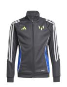 Messi Jkt Y Sport Sweatshirts & Hoodies Sweatshirts Grey Adidas Performance