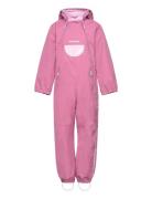 Alv Overall Spring Waterproof Outerwear Coveralls Rainwear Coveralls Pink Viking