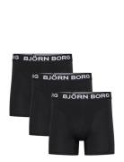 Bamboo Cotton Blend Boxer 3P Boxershorts Black Björn Borg