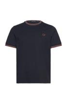 Twin Tipped T-Shirt Designers T-Kortærmet Skjorte Navy Fred Perry