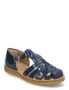 Sandals - Flat - Closed Toe - Op Flade Sandaler Blue ANGULUS