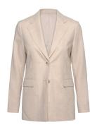 Bs Irene Slim Fit Blazer Blazers Single Breasted Blazers Beige Bruun & Stengade