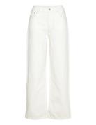 Rel Straight White Jeans Bottoms Jeans Wide White GANT