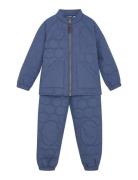 Thermal Set Soft, Solid Outerwear Thermo Outerwear Thermo Sets Blue En Fant