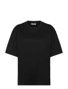 Over D T-Shirt Tops T-shirts & Tops Short-sleeved Black Weekday