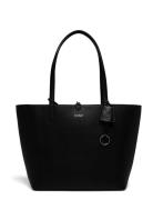 Faux-Leather Large Reversible Tote Bag Shopper Taske Black Lauren Ralph Lauren