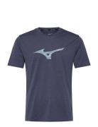 Core Rb Tee Sport Men Sports Clothes Sport Tops Sport T-Skjorte Navy Mizuno