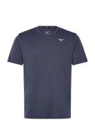 Impulse Core Tee Sport Men Sports Clothes Sport Tops Sport T-Skjorte Navy Mizuno