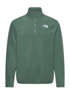 M 100 Glacier 1/4 Zip - Eu Sport Sweatshirts & Hoodies Fleeces & Midlayers Green The North Face