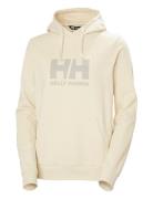 W Hh Logo Hoodie 2.0 Sport Sweatshirts & Hoodies Hoodies Cream Helly Hansen