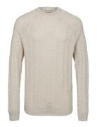 Bs Odale Regular Fit Knitwear Tops Knitwear Round Necks Cream Bruun & Stengade