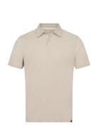 Bs Ishigaki Regular Fit Polo Shirt Tops Polos Short-sleeved Beige Bruun & Stengade