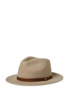 Messer Packable Fedora Accessories Headwear Hats Beige Brixton