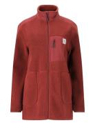 Felis W Long Teddy Jacket Sport Women Sport Clothing Sport Fleeces & Midlayers Burgundy Whistler