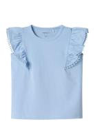 Nbffancy Ss Top Tops T-shirts Sleeveless Blue Name It