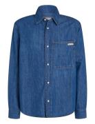 Regular Linear Denim Shirt Tops Shirts Denim Shirts Blue Calvin Klein Jeans