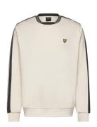 Contrast Taped Sweatshirt Tops Sweatshirts & Hoodies Sweatshirts White Lyle & Scott