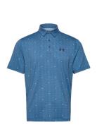 Ua Playoff 3.0 Printed Polo Sport Men Sport Clothing Sport Tops Sport Polos Sport Short-sleeved Polos Blue Under Armour