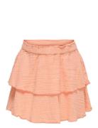 Kmgpalm Thyra Life Layered Skirt Wvn Dresses & Skirts Skirts Midi Skirts Coral Kids Only