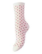 Pcsebby Glitter Long 1-Pack Patteren Cp Lingerie Socks Regular Socks Pink Pieces