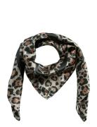 Pcjustine Small Square Scarf Bc Accessories Scarves Lightweight Scarves Brown Pieces