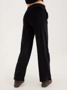 Polo Ralph Lauren - Vide bukser - Black - Vlvt Wl Pant-Full Length-Athletic - Bukser