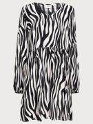Vila - Kjoler - Black Elino W. White Sand - Vifini L/S Short Dress - Noos - Kjoler