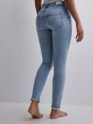 Only - Skinny jeans - Medium Blue Denim - Onlblush Mid Sk Ank Rw Dnm REA694 N - Jeans