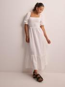 Vero Moda - Maxikjoler - Snow White - Vmnatali 2/4 Square 78 Dress Wvn Ex - Kjoler - Maxi Dresses