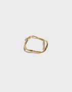 Pilgrim - Guld - LULU Recycled Organic Shaped Stack Ring