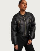 Michael Kors - Sort - Chevron Quilted Bomber