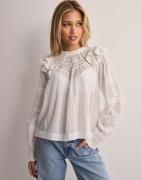 Neo Noir - Hvid - Simkie S Voile Blouse