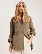 Only - Grøn - Onlthyra Oversized Shirt Noos Wvn